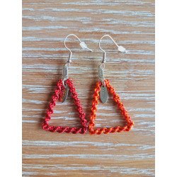 Bermudes en macramé rouge