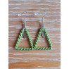 Bermudes en macramé vert olive