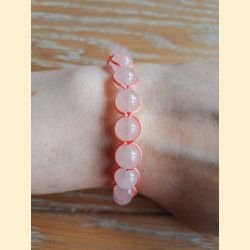 Bracelet bohème quartz rose