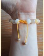 Bracelet en jade topaze
