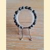 Bracelet en obsidienne flocon de neige