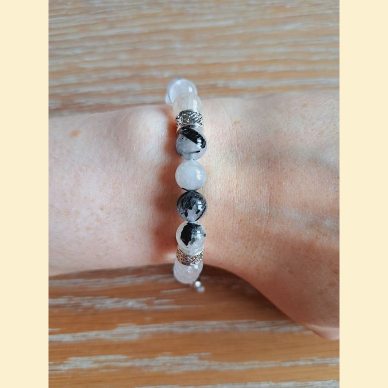 Bracelet en quartz tourmaline Bracelet en quartz tourmaline