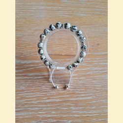 Bracelet en jaspe dalmatien