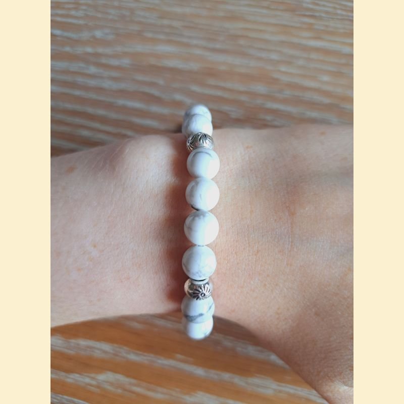 Bracelet en howlite Bracelet en howlite