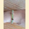 Bracelet "minéral et cristal " aventurine verte
