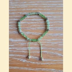 Bracelet "minéral et cristal " aventurine verte