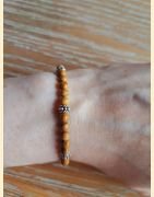 Bracelet "minéral fin" bois fossile