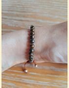 Bracelet "minéral fin" bronzite