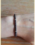 Bracelet "minéral fin" hématite