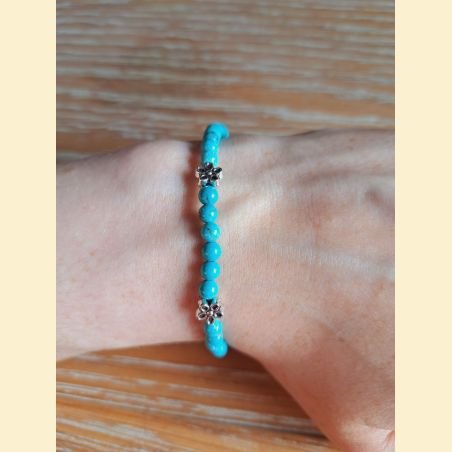 Bracelet "minéral fin" turquenite