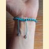 Bracelet "minéral fin" turquenite
