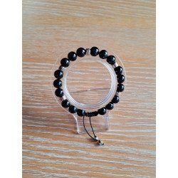 Bracelet en obsidienne