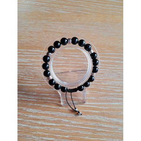 Bracelet en obsidienne