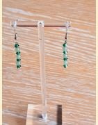 Boucle d'oreilles Chute de pierre et de cristal aventurine