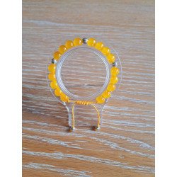 Bracelet jaune orangé