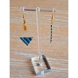 Bermude and co "perles d'Asie tissées" bleues