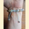 Bracelet en calcite bleue
