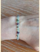 Bracelet "minéral fin" fluorite
