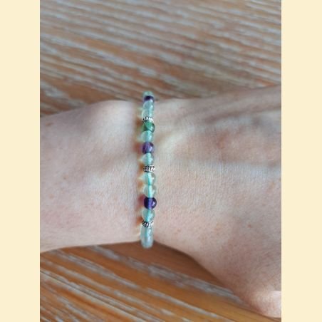 Bracelet "minéral fin" fluorite
