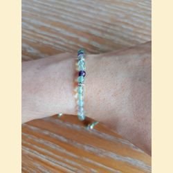 Bracelet "minéral fin" fluorite