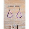 Gouttelettes en macramé lilas