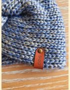 Headband metallico bleu