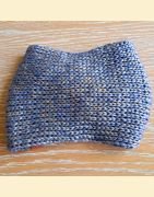 Headband metallico bleu
