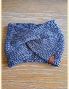 Headband metallico bleu
