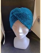 Headband metallico bleu