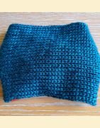 Headband metallico bleu