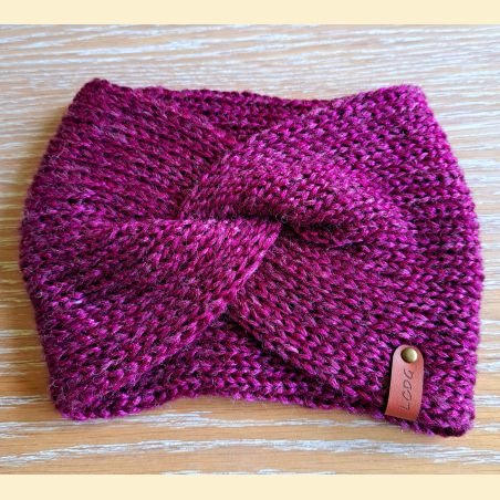 Bandeau metallico rose foncé