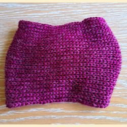 Bandeau metallico rose foncé