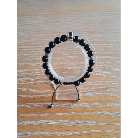 Bracelet en obsidienne