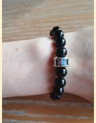 Bracelet en obsidienne