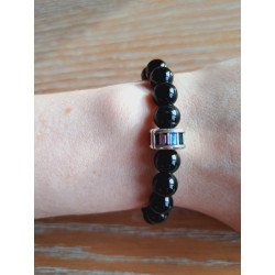 Bracelet en obsidienne