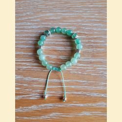 Bracelet en aventurine verte