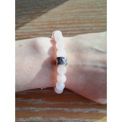 Bracelet en quartz rose