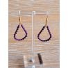 Gouttelettes en macramé violettes