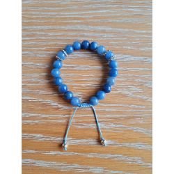 Bracelet en aventurine bleue