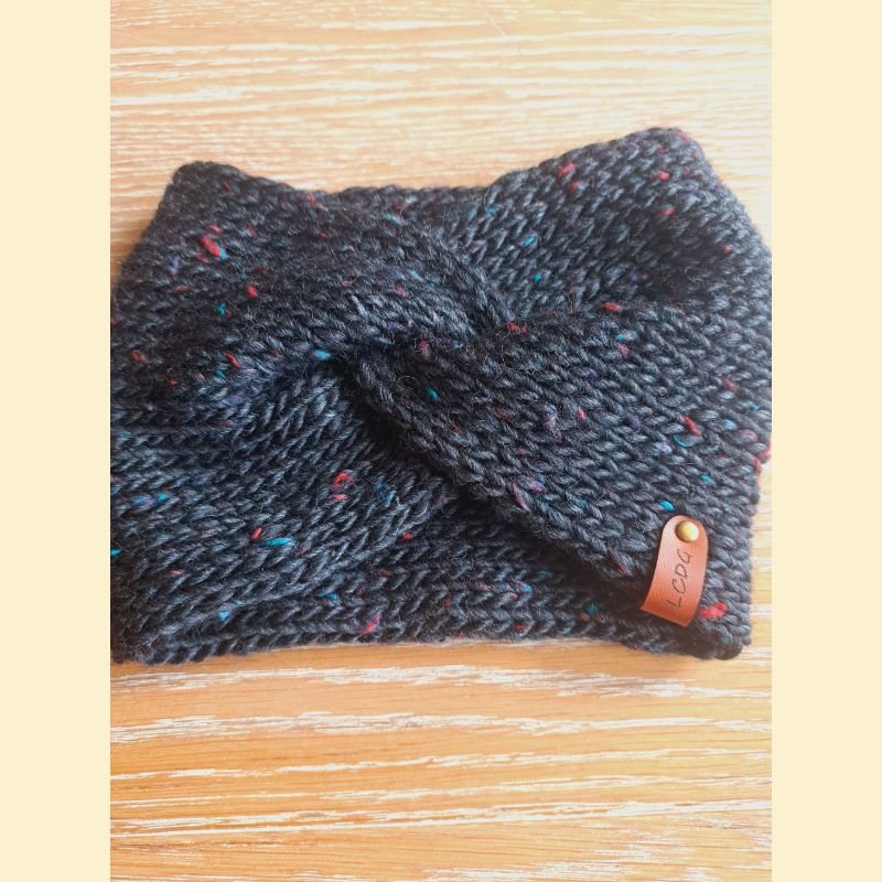 Headband tweed noir Headband tweed noir