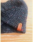 Headband tweed noir