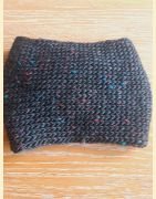 Headband tweed noir