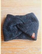 Headband tweed noir