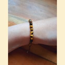 Bracelet "minéral fin" œil de tigre