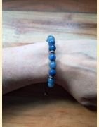 Bracelet en aventurine bleue