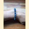 Bracelet en aventurine bleue