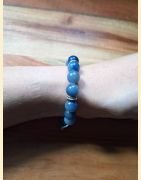 Bracelet en aventurine bleue