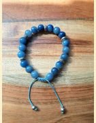 Bracelet en aventurine bleue