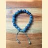 Bracelet en aventurine bleue