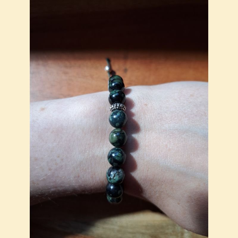 Bracelet en jaspe kambaba Bracelet en jaspe kambaba